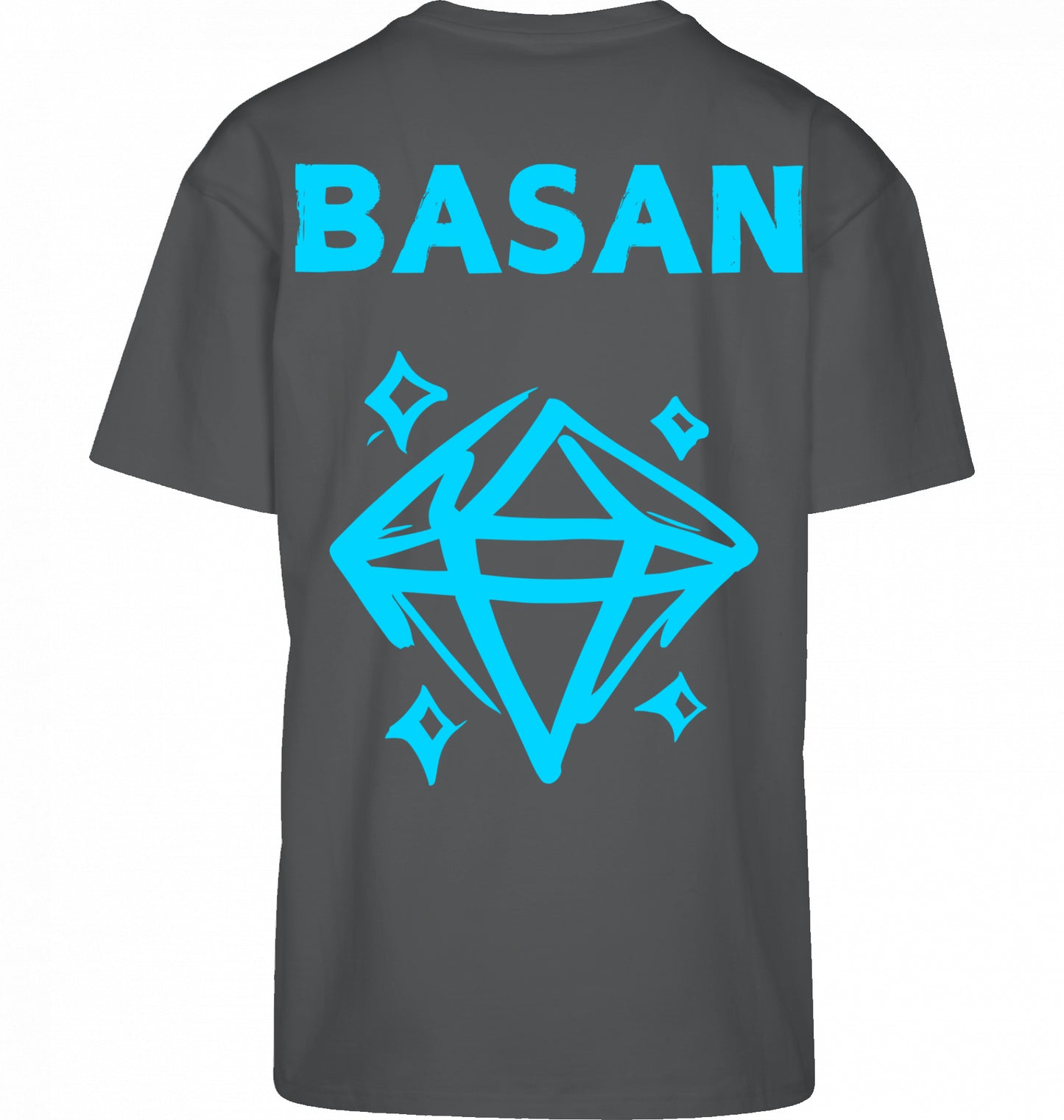 Basan Blue Spray Diamond Overshirt - Basanstreetwear