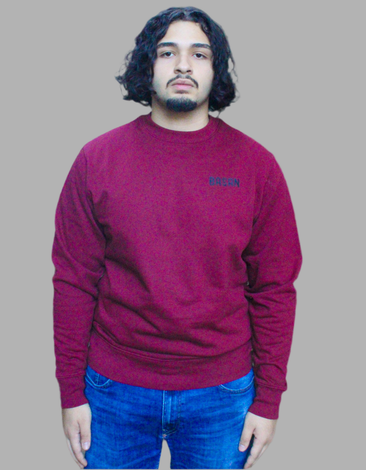 Basan Burgundy sweatshirt - Basanstreetwear