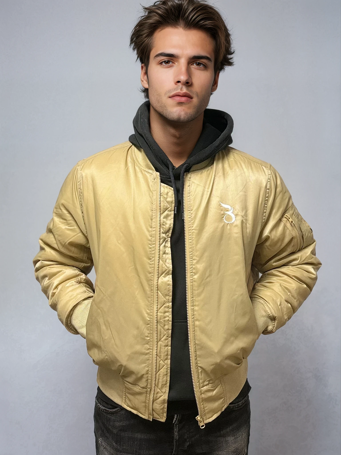Basan Bomberjacke Beige