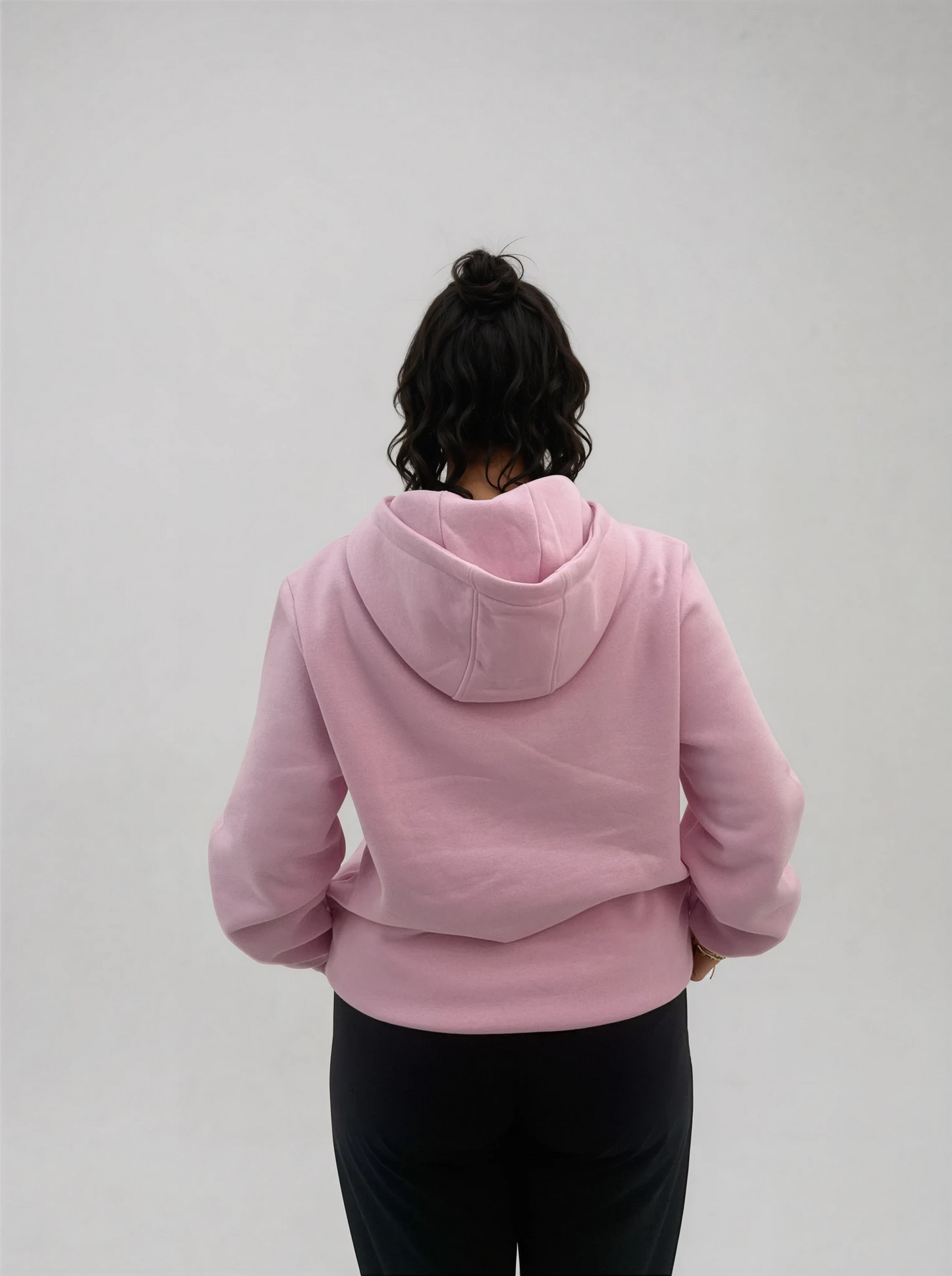 Basan ladies fluffy hoodie pink - Basanstreetwear