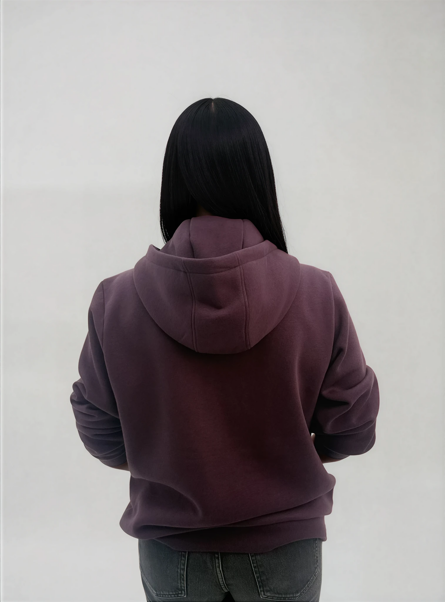 Basan ladies fluffy hoodie Purple - Basanstreetwear