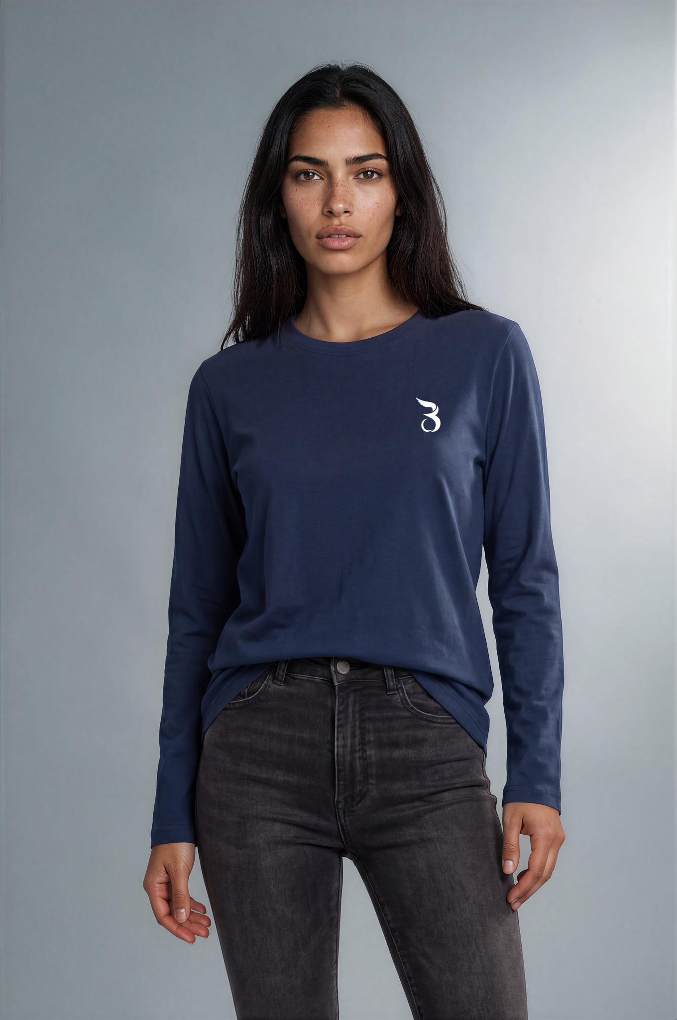 Basan Longsleeve Navy Blue