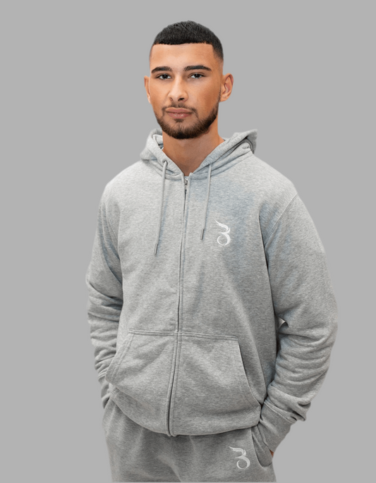 Basan Grey Zipper - Basanstreetwear