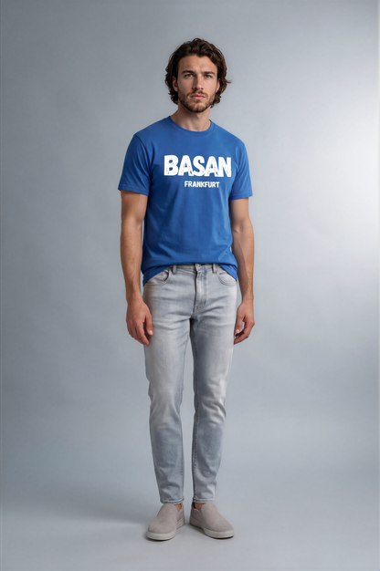 Basan Slim „Frankfurt“ T-Shirt (Royal ) - Basanstreetwear