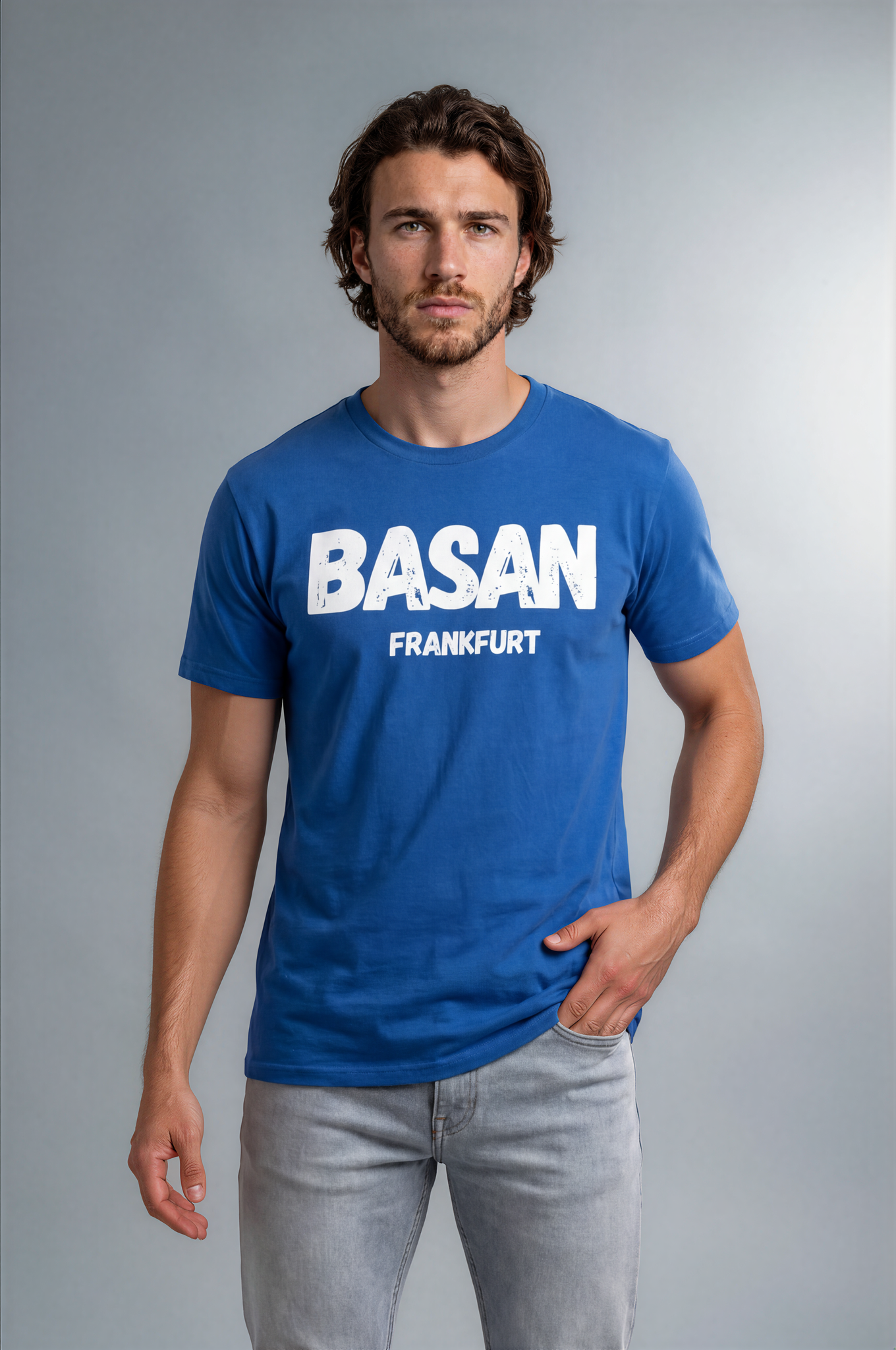 Basan Slim „Frankfurt“ T-Shirt (Royal ) - Basanstreetwear