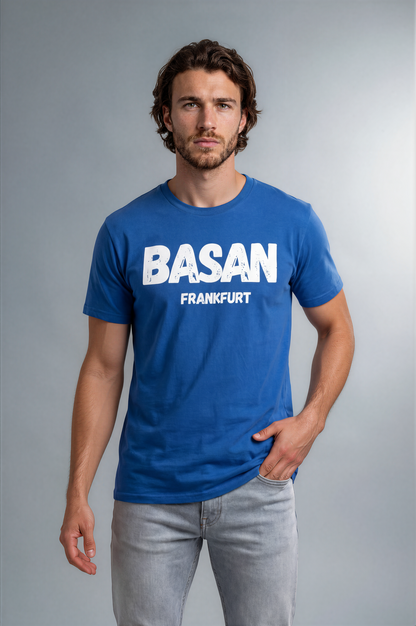 Basan Slim „Frankfurt“ T-Shirt (Royal ) - Basanstreetwear