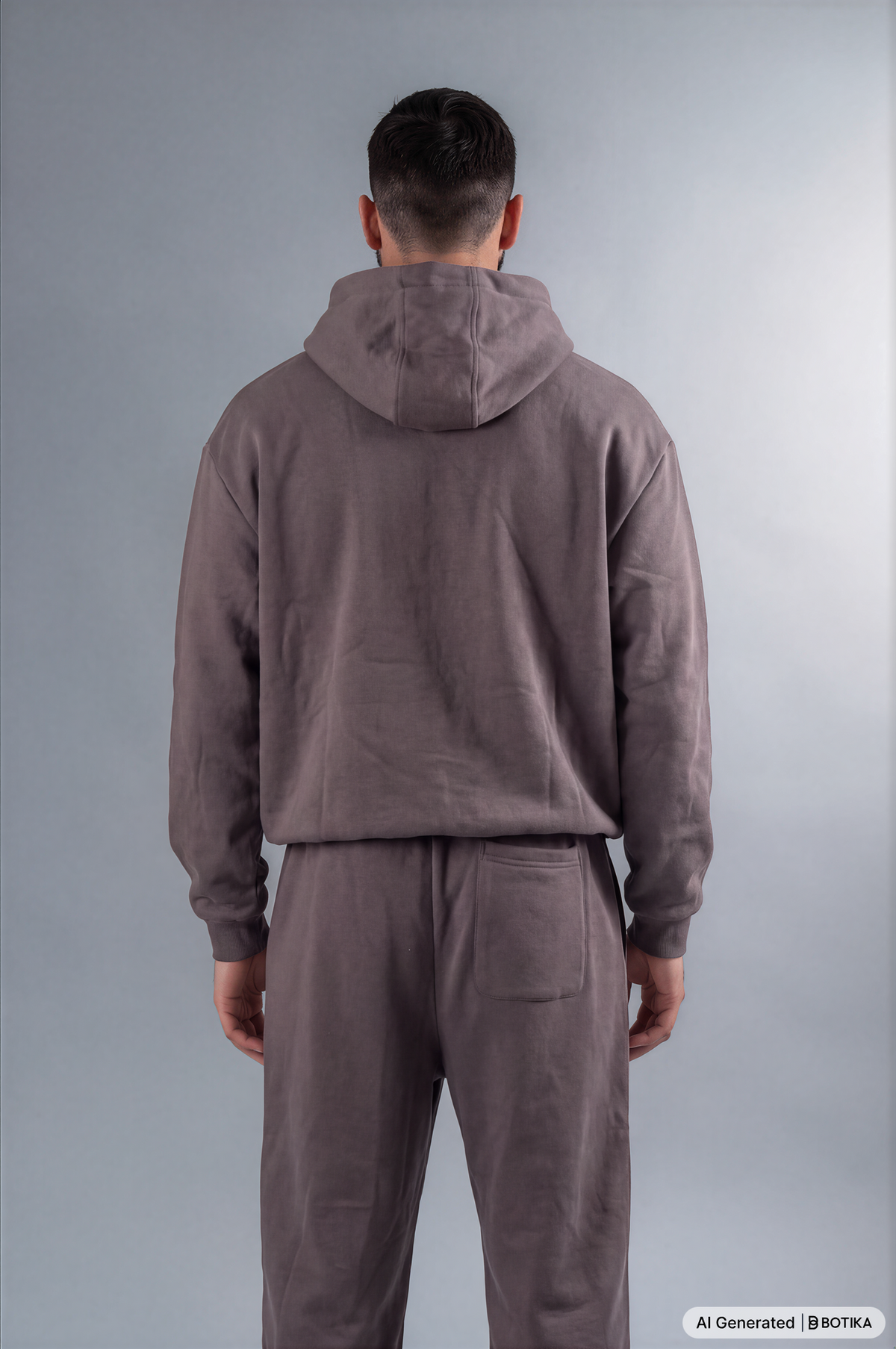 Fluffy ZIP Hoodie grey - Basanstreetwear