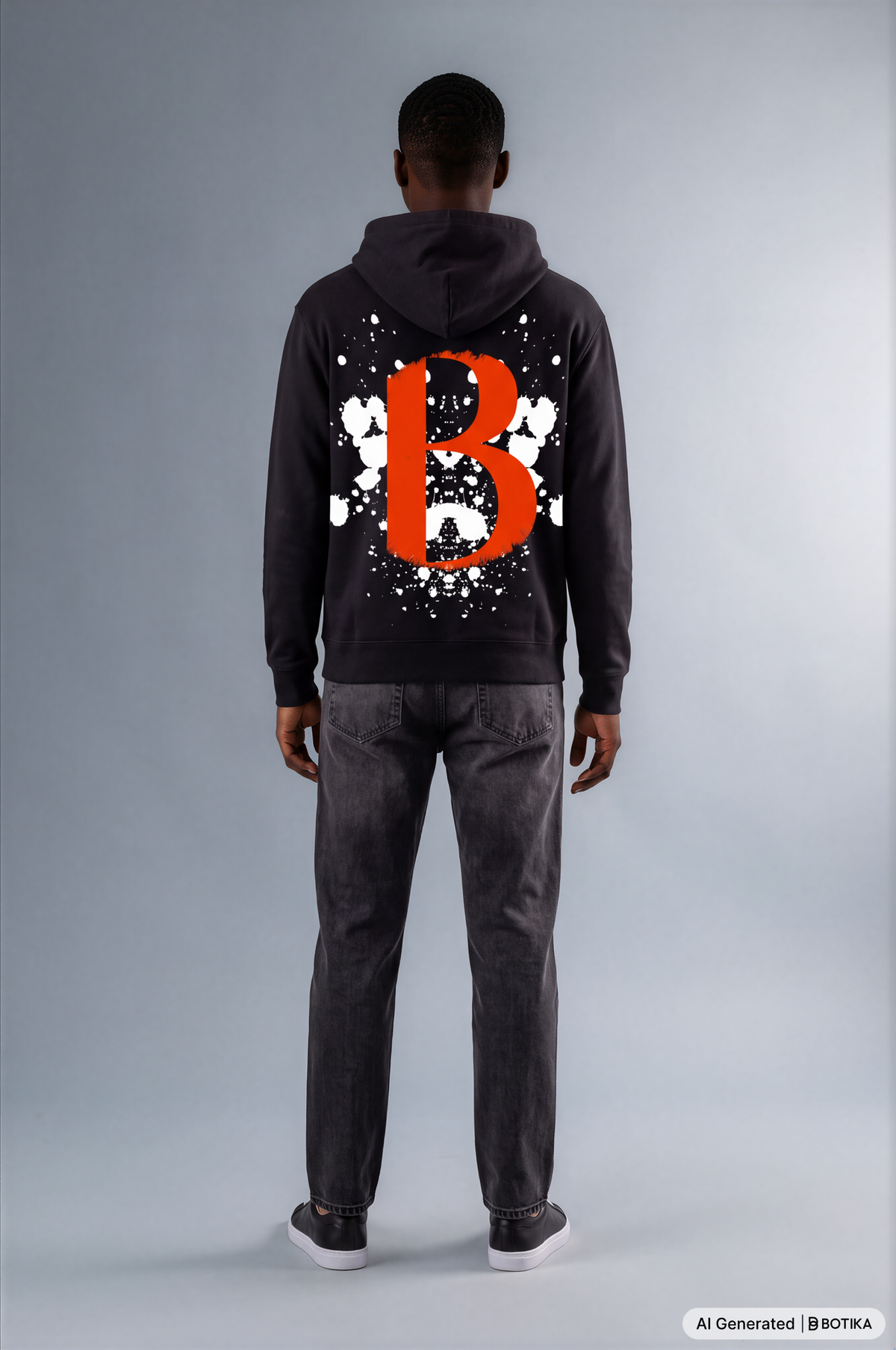 Basan Majestic Red Hoodie (Black) - Basanstreetwear