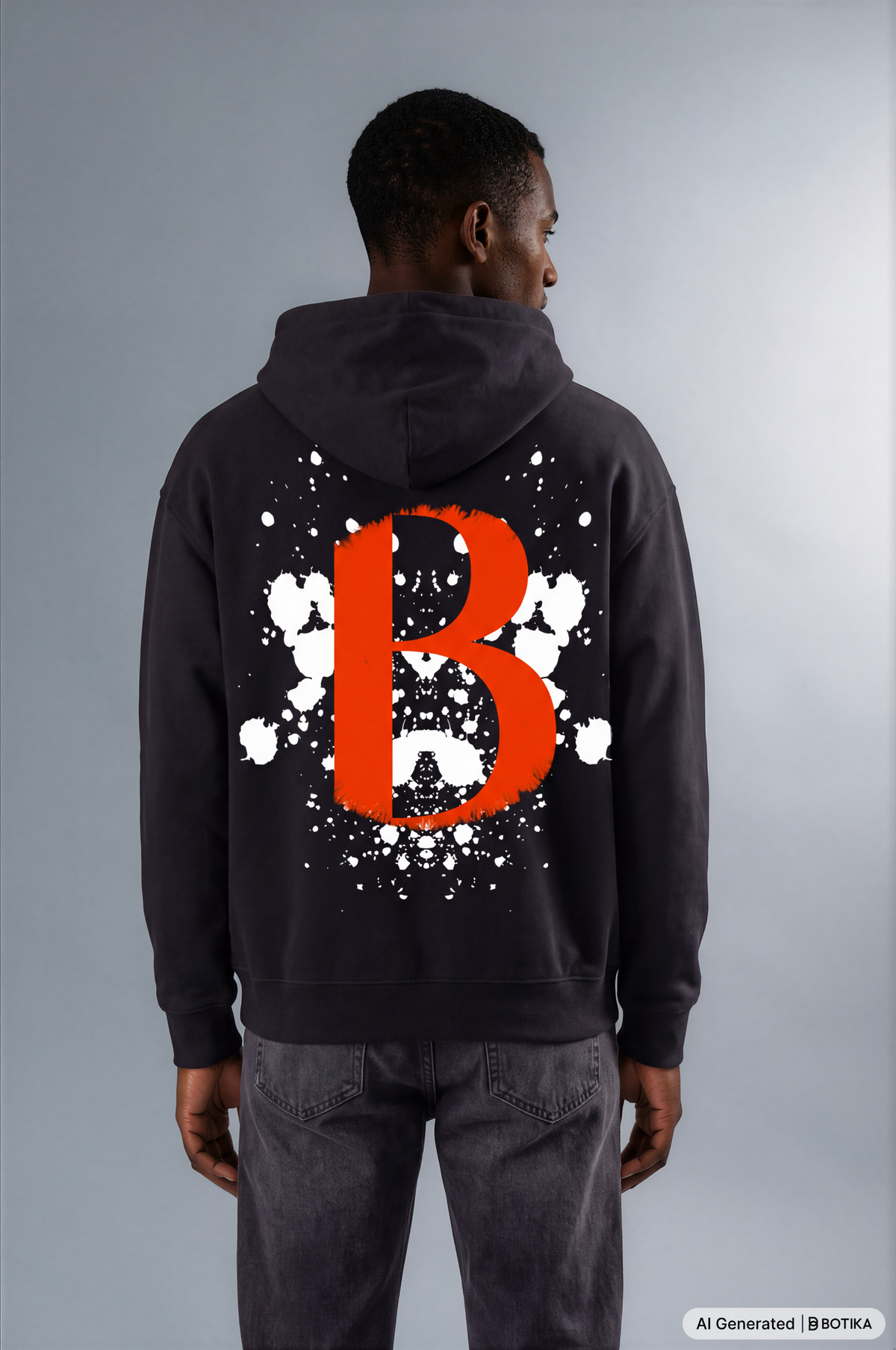 Basan Majestic Red Hoodie (Black) - Basanstreetwear