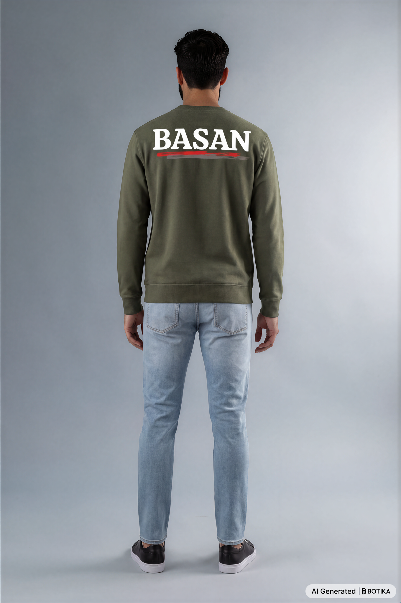 Basan Khaki Sweatshirt - Basanstreetwear