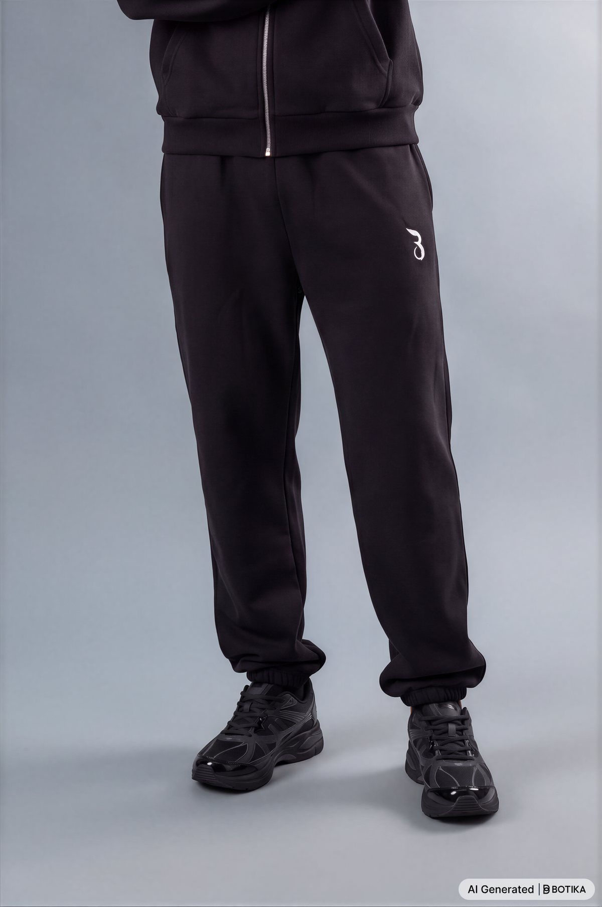 Fluffy Sweatpants Black - Basanstreetwear