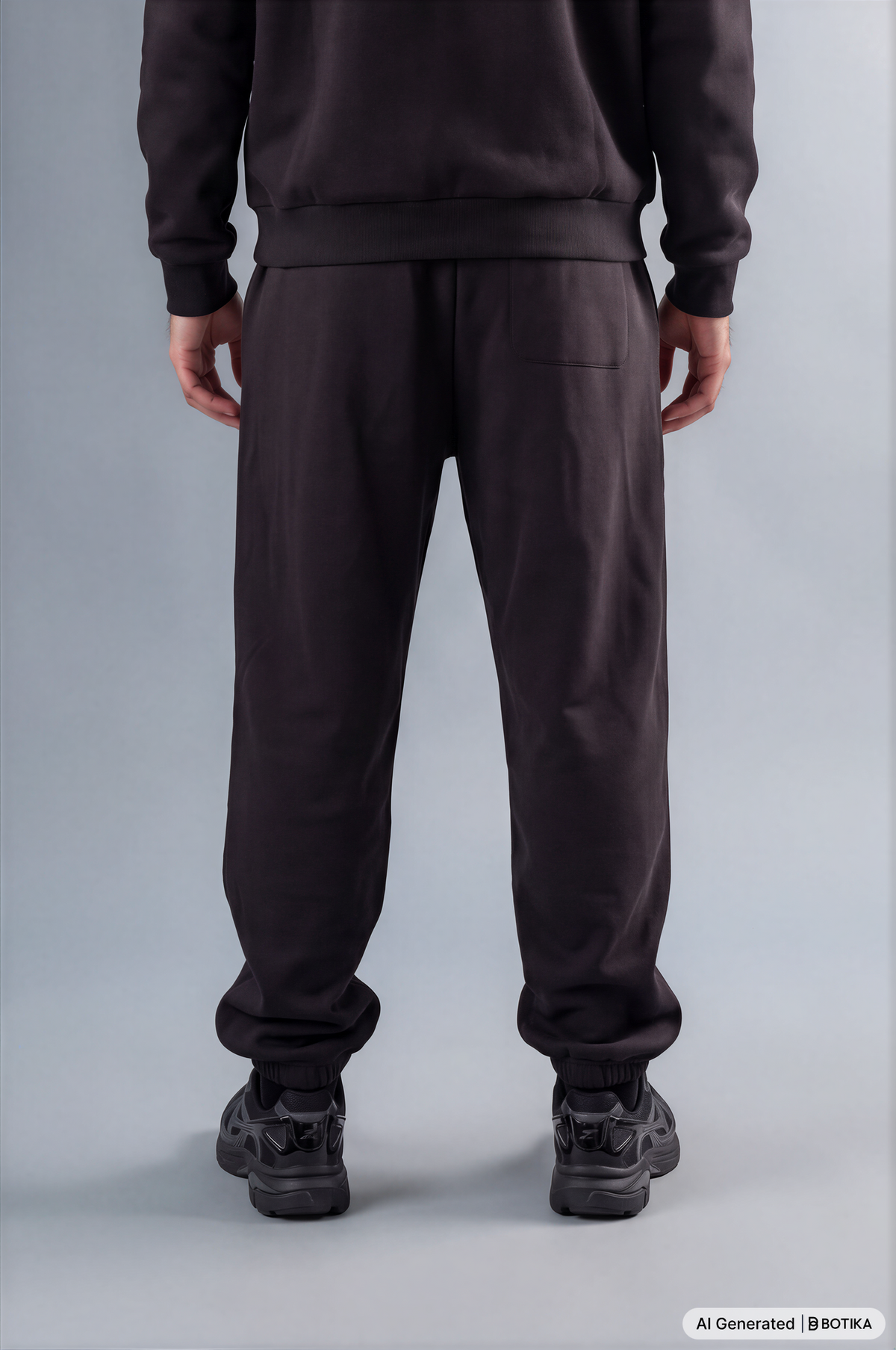 Fluffy Sweatpants Black - Basanstreetwear
