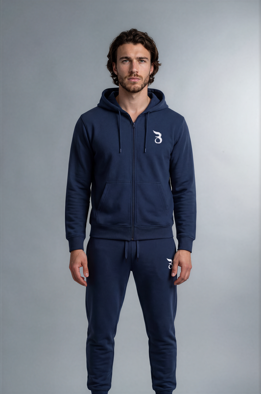 Basan Navy Zipper - Basanstreetwear