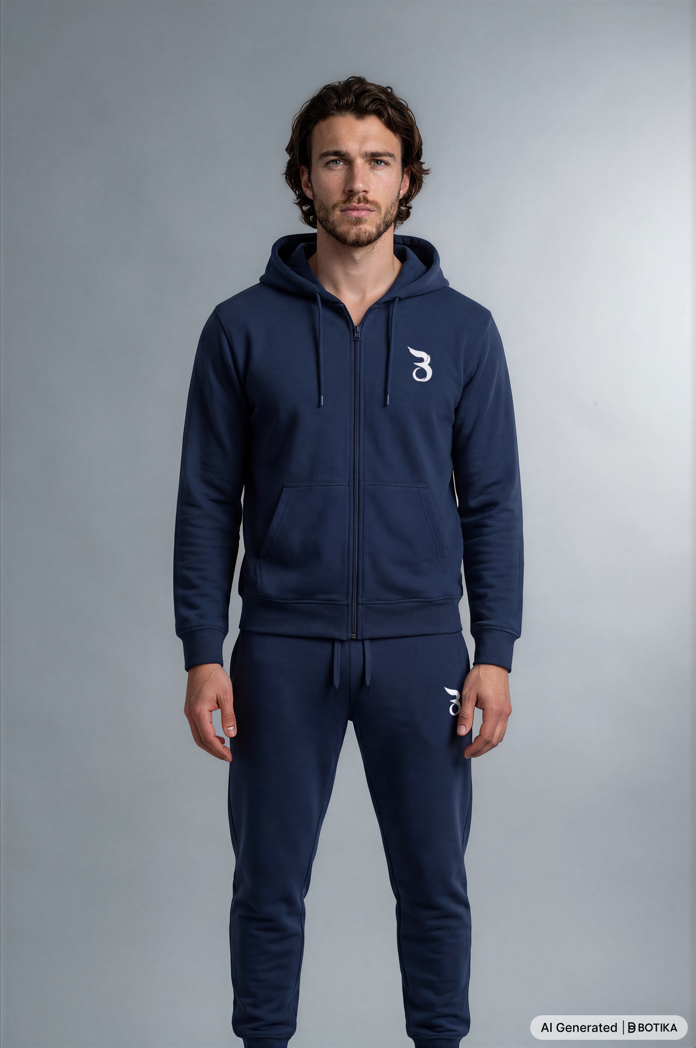 Basan Navy Zipper - Basanstreetwear