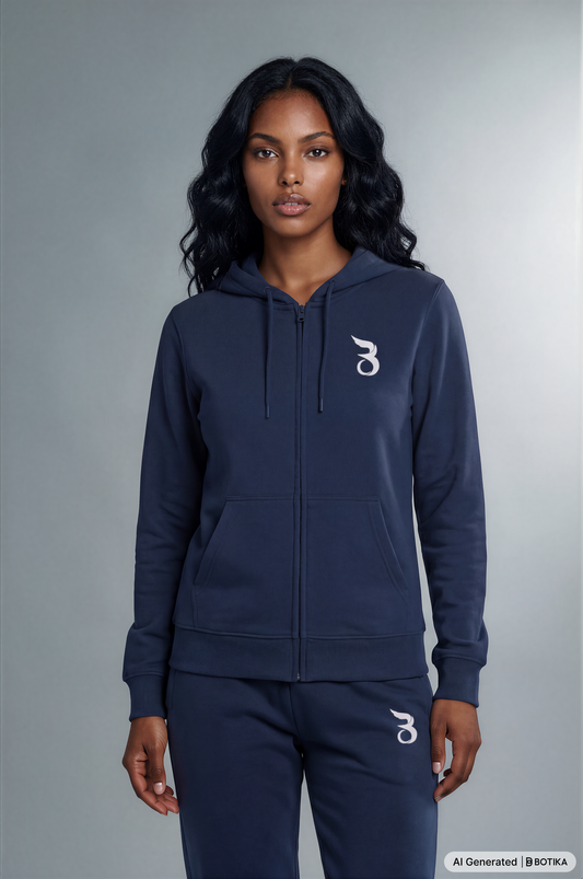 Basan Navy Zipper - Basanstreetwear