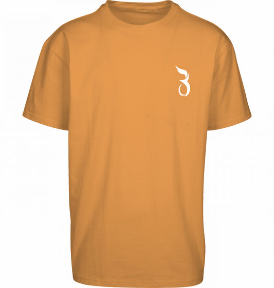 Basan Logo Oversize T-shirt Orange - Basanstreetwear