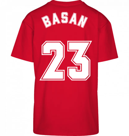 Basan Heavy Oversize T-Shirt Red - Basanstreetwear