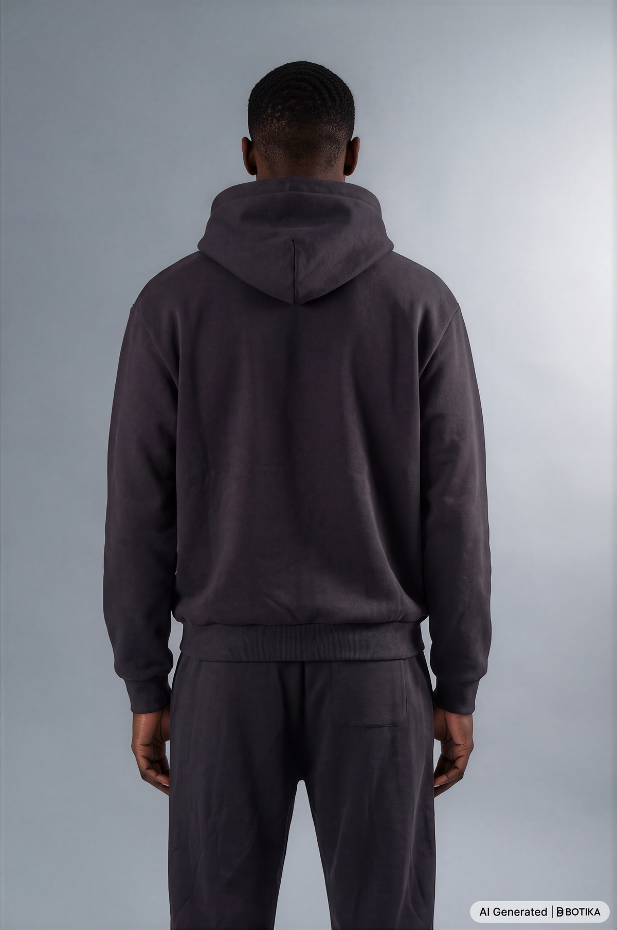 Fluffy Zip Hoodie Black - Basanstreetwear