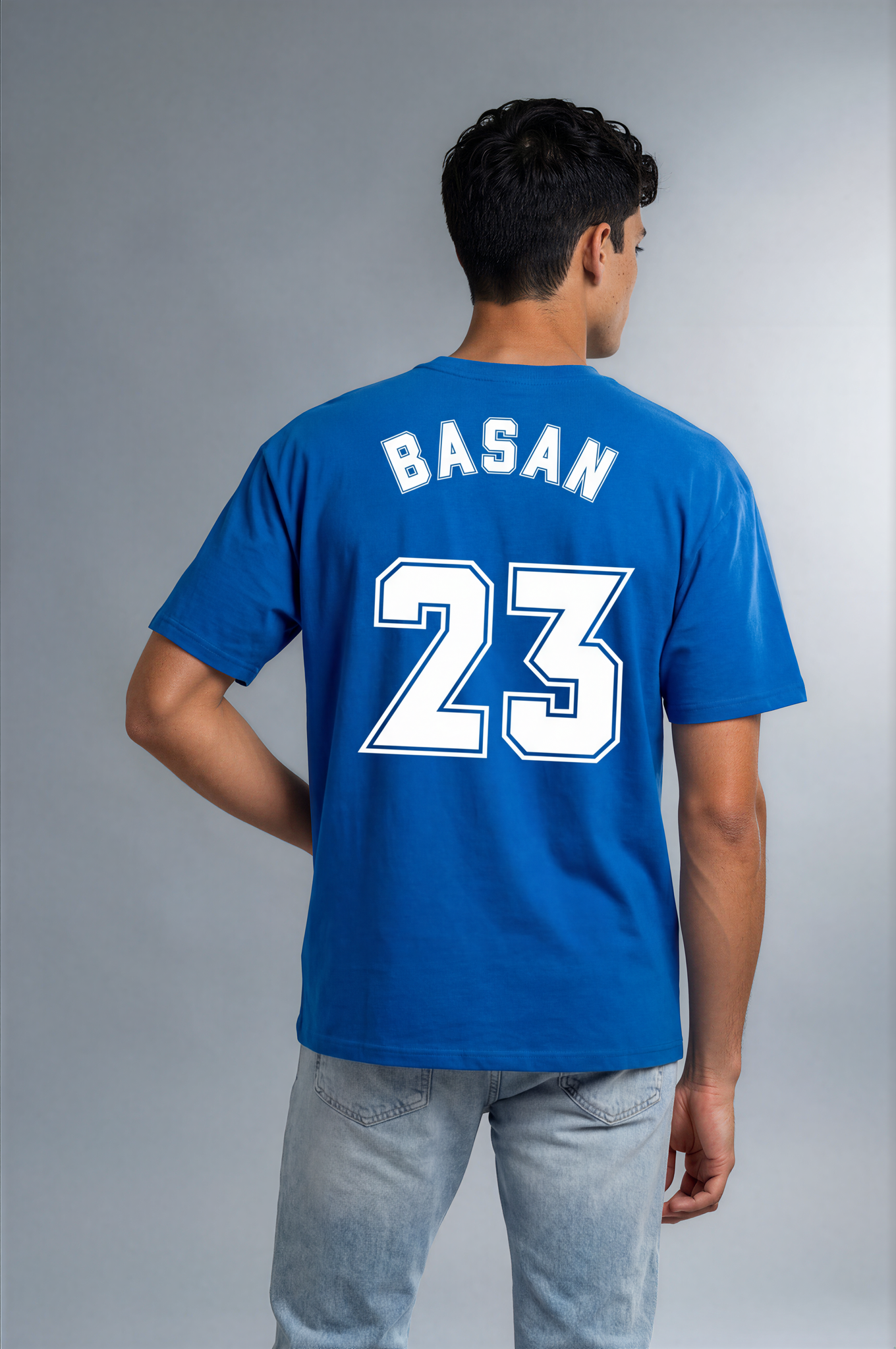 Basan Heavy Oversize T-Shirt Blue - Basanstreetwear