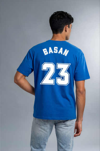 Basan Heavy Oversize T-Shirt Blue - Basanstreetwear
