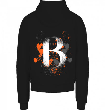 Basan majestic B Hoodie Black red - Basanstreetwear