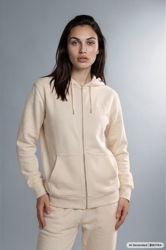 Basan Beige Zipper - Basanstreetwear