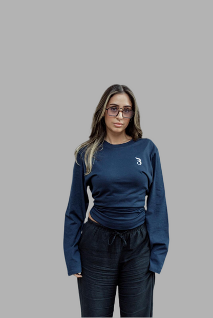 Basan Longsleeve Navy Blue - Basanstreetwear