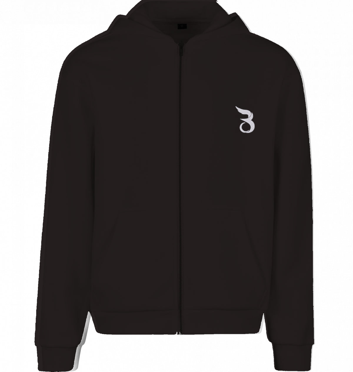 Fluffy Zip Hoodie Black - Basanstreetwear