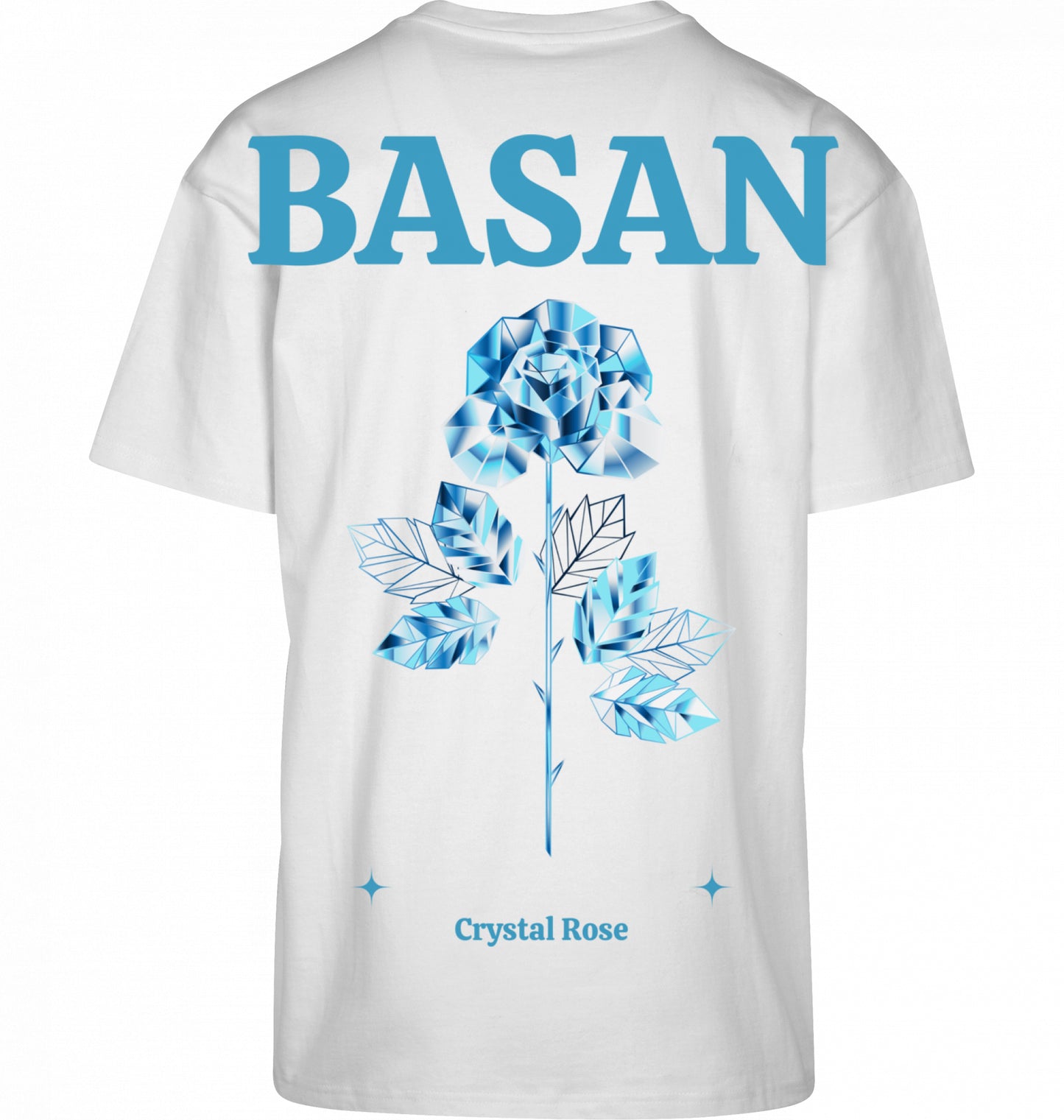 Basan Crystal Rose Oversize T-Shirt - Basanstreetwear