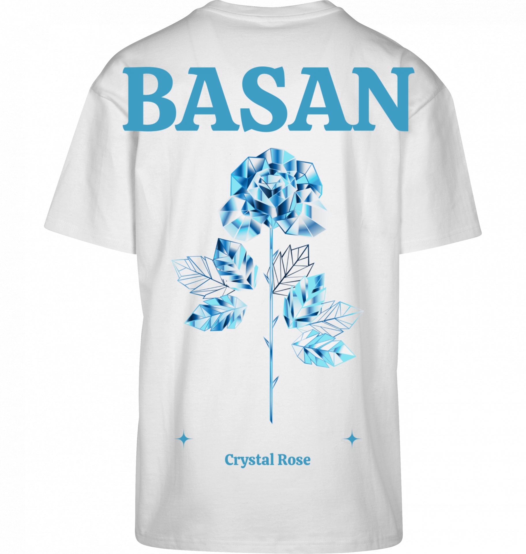 Basan Crystal Rose Oversize T-Shirt - Basanstreetwear