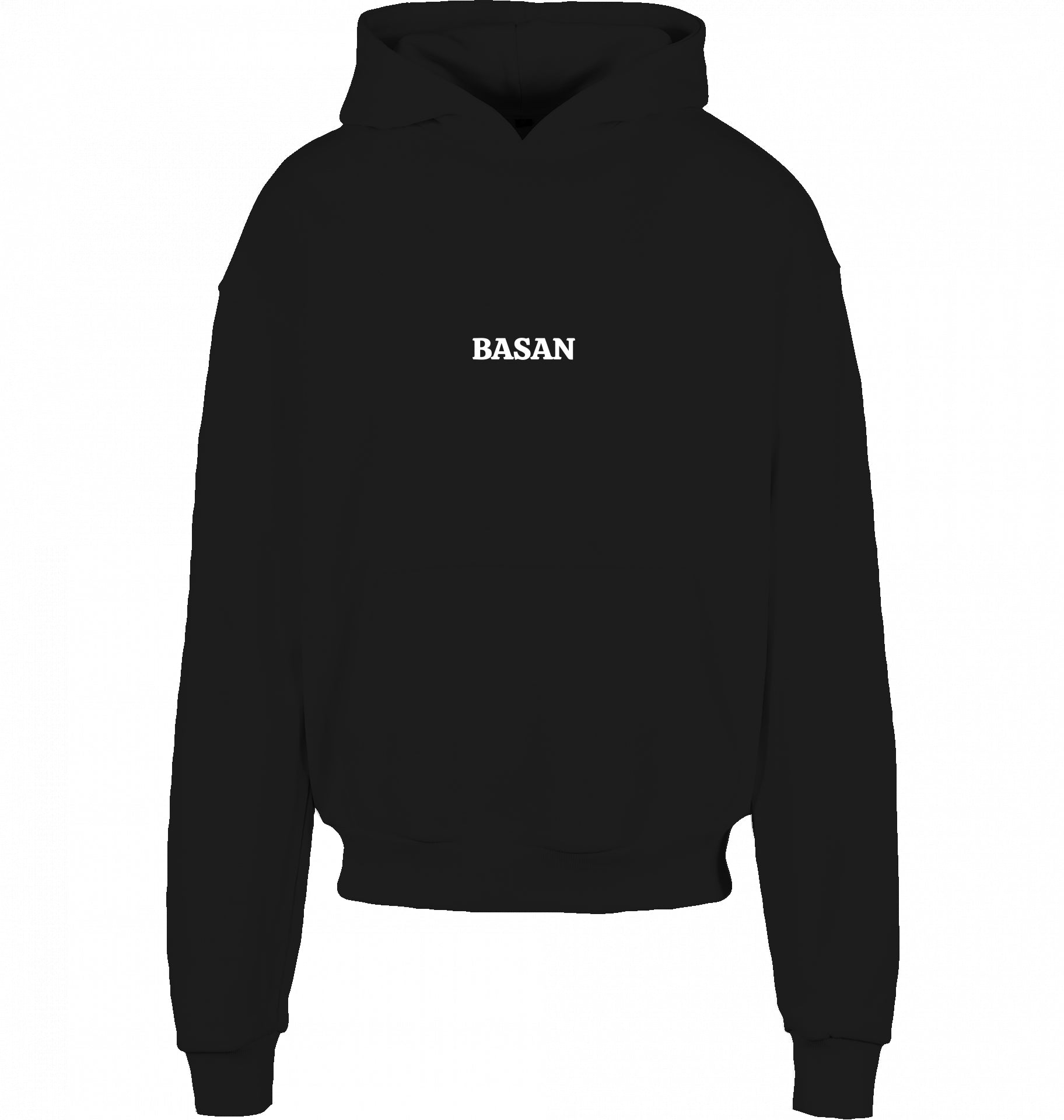 Basan majestic B Hoodie Black red - Basanstreetwear