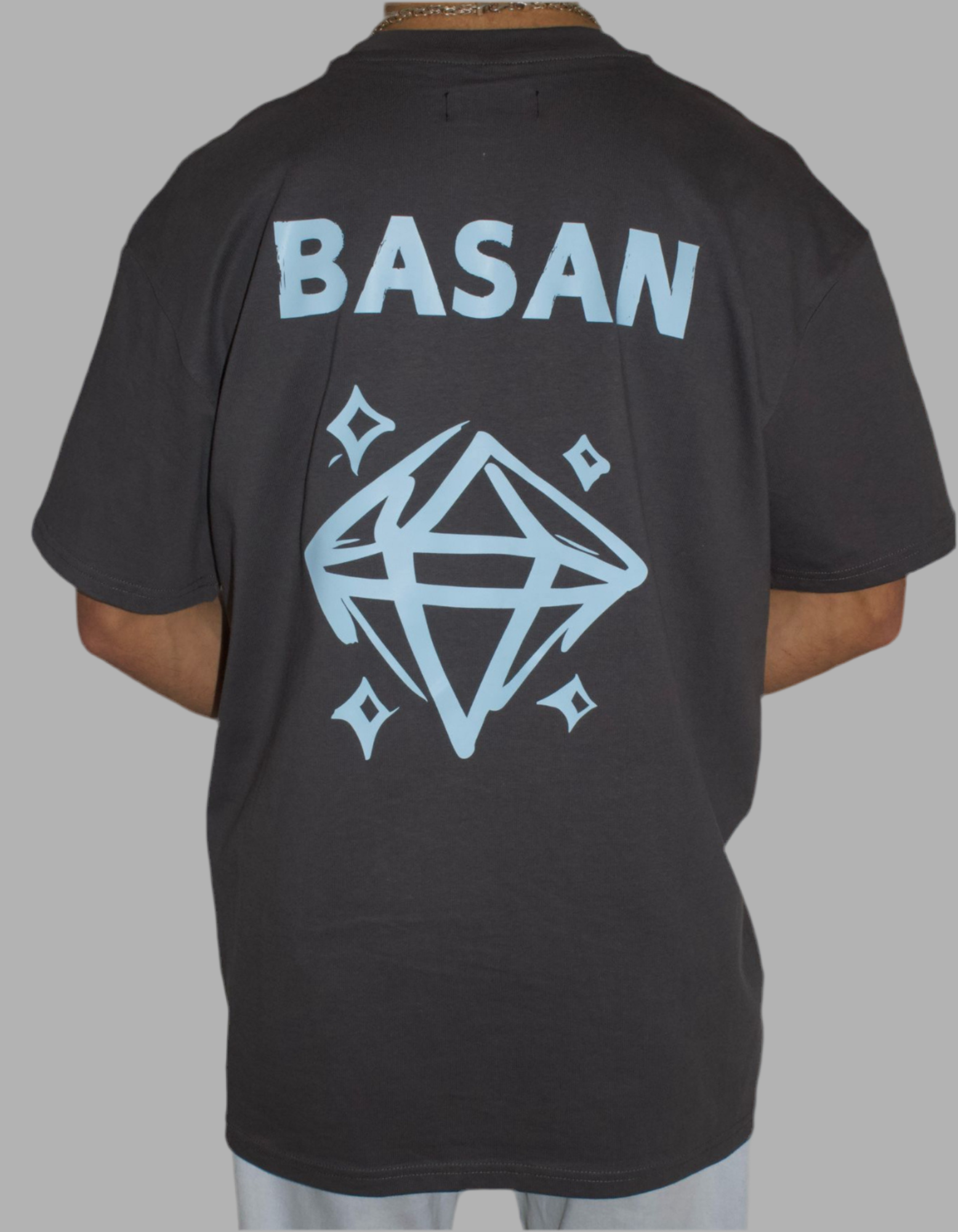 Basan Blue Spray Diamond Overshirt - Basanstreetwear