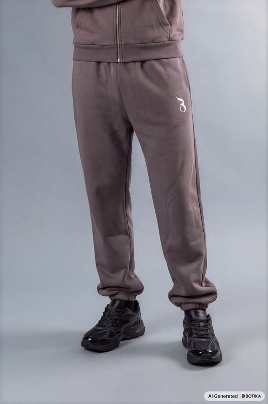 Fluffy Sweatpants grey - Basanstreetwear