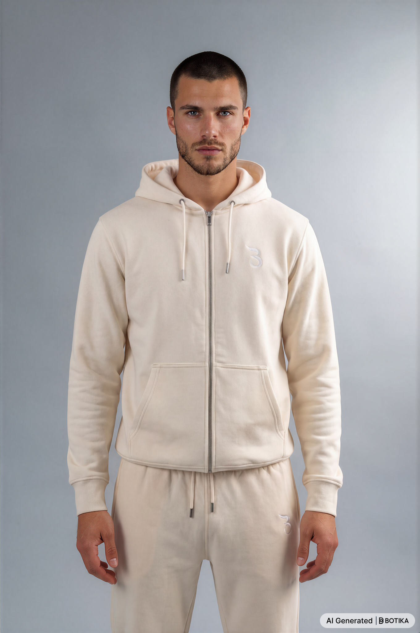 Basan Beige Zipper - Basanstreetwear