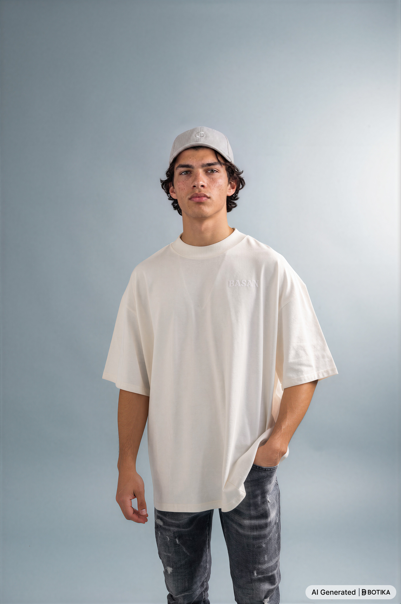 Basan Majestic B (Blue) Cream - Basanstreetwear