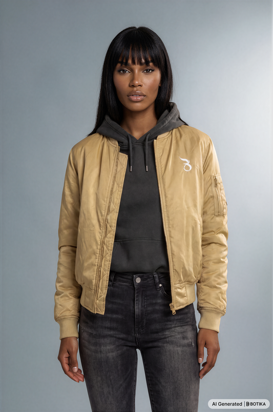 Basan Bomberjacke Beige - Basanstreetwear