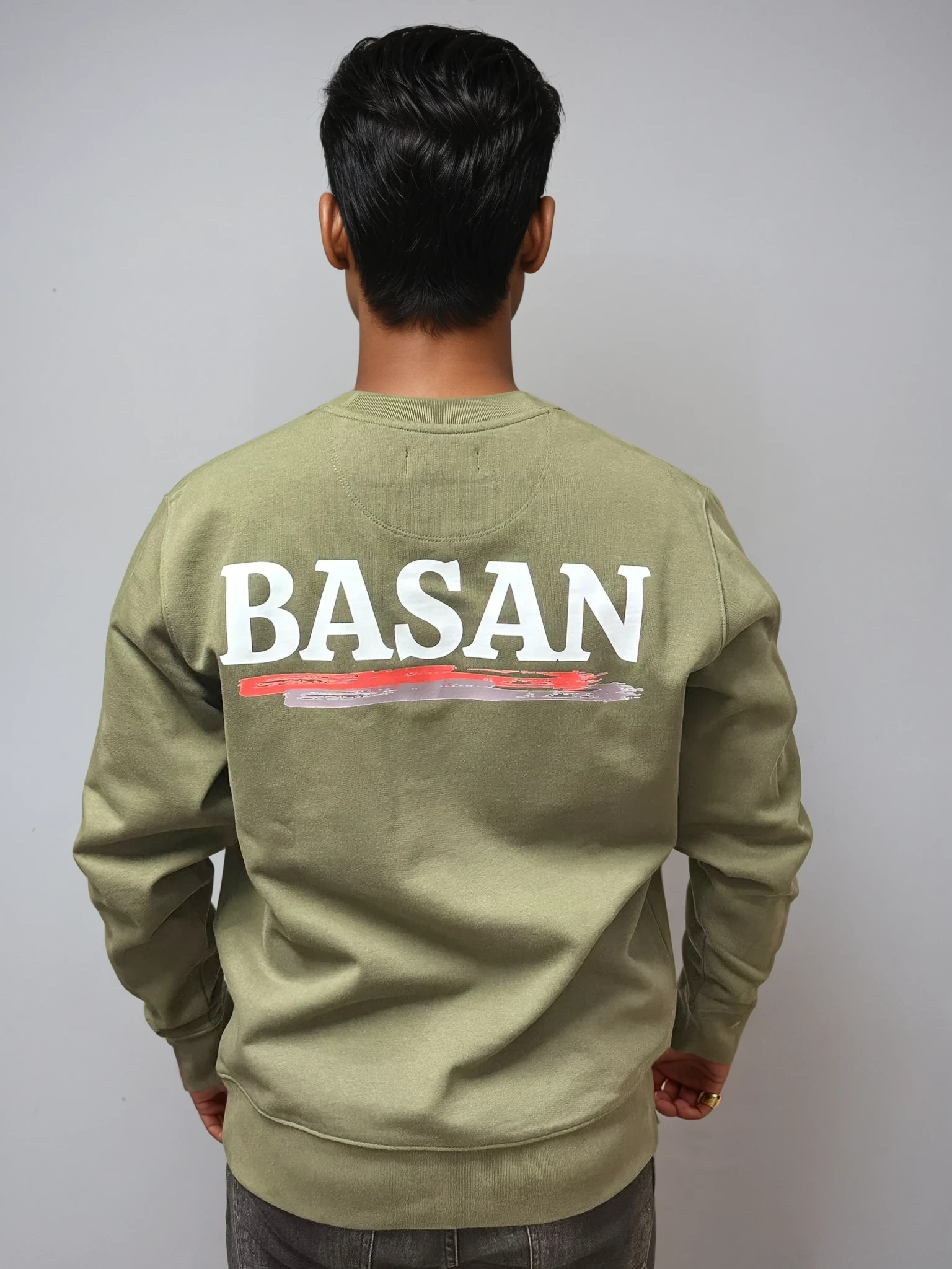 Basan Khaki Sweatshirt - Basanstreetwear