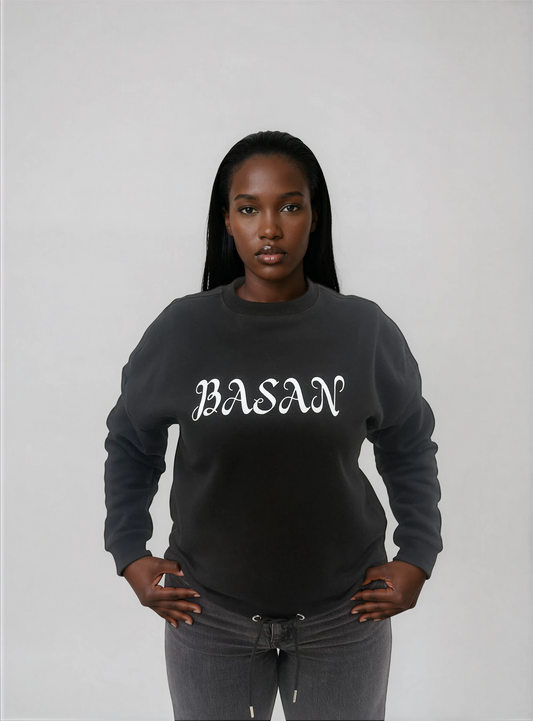 Basan Ladies Oversize Sweatshirt ,,AEOU‘‘ - Basanstreetwear