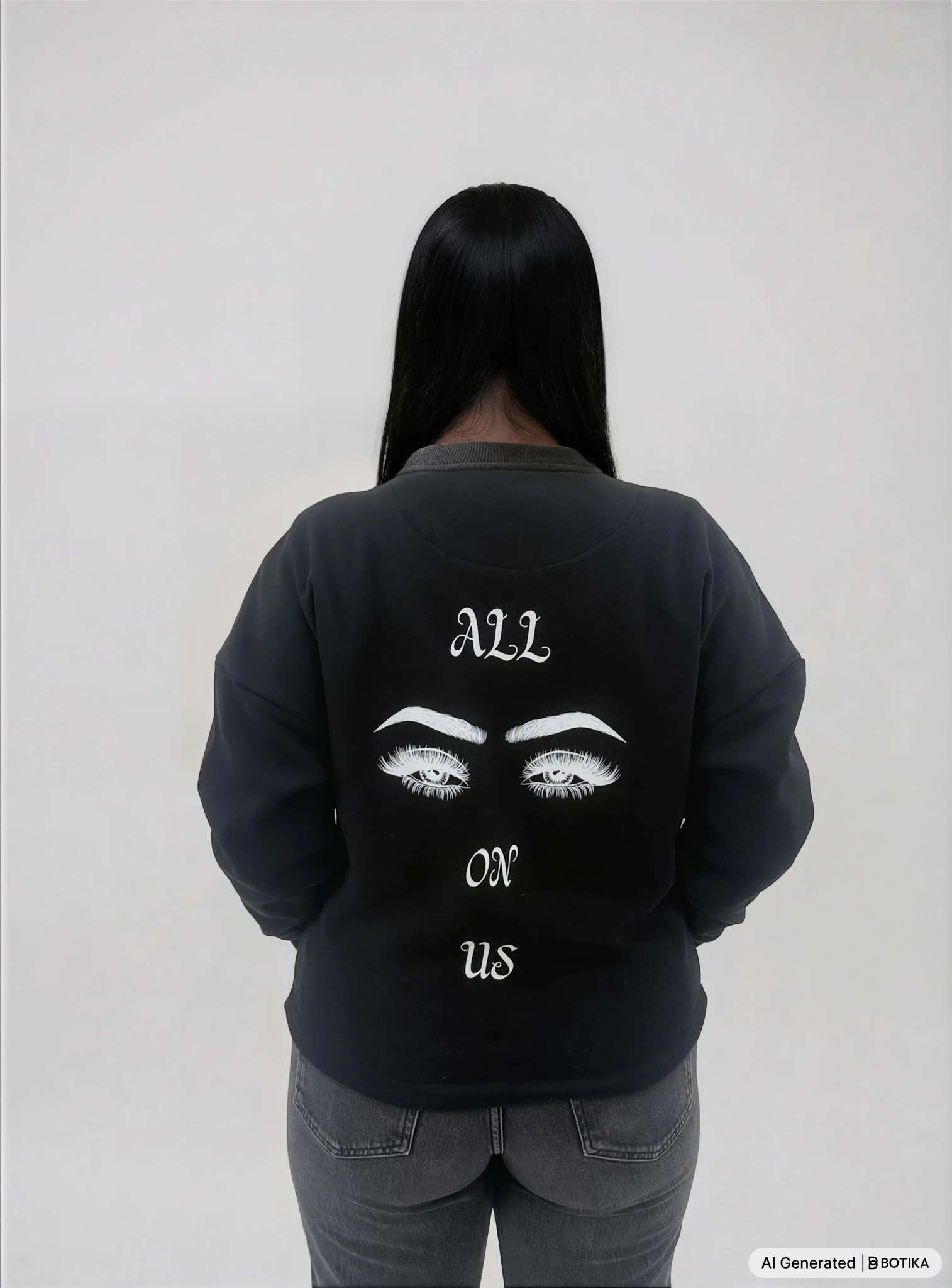 Basan Ladies Oversize Sweatshirt ,,AEOU'' - Basanstreetwear