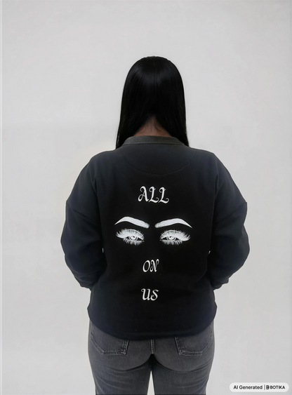 Basan Ladies Oversize Sweatshirt ,,AEOU'' - Basanstreetwear