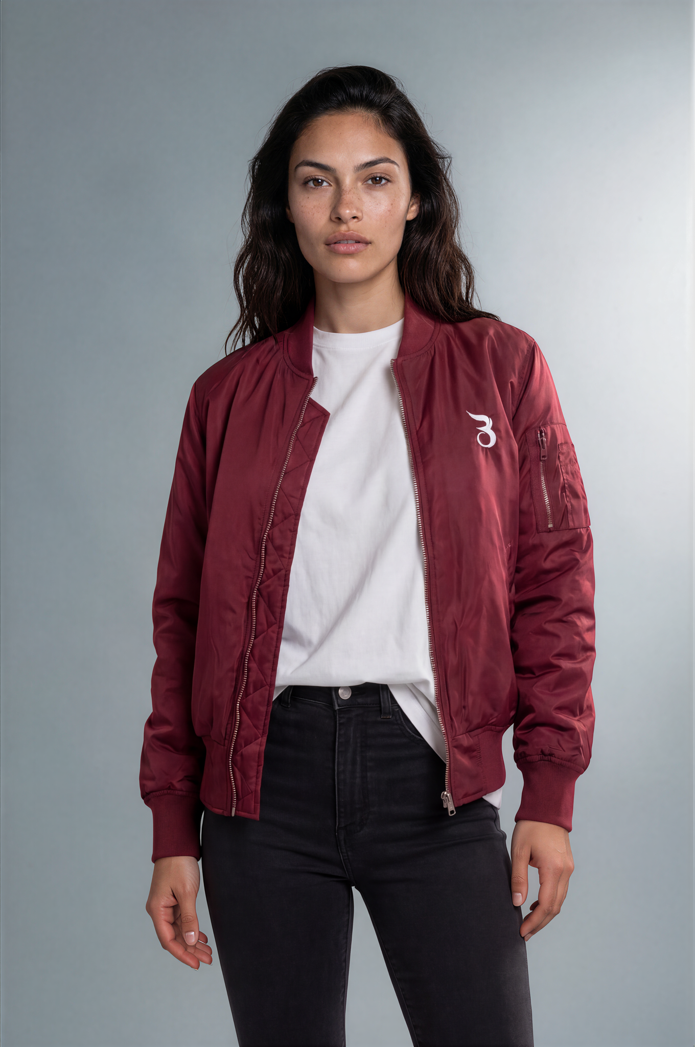 Basan Bomberjacke Burgundy