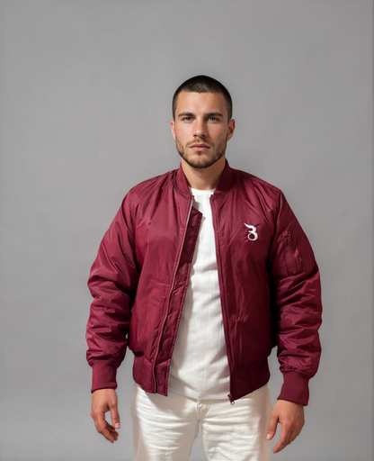 Basan Bomberjacke burgundy
