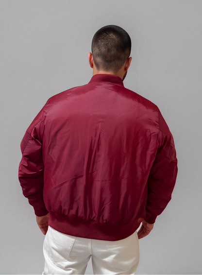 Basan Bomberjacke burgundy