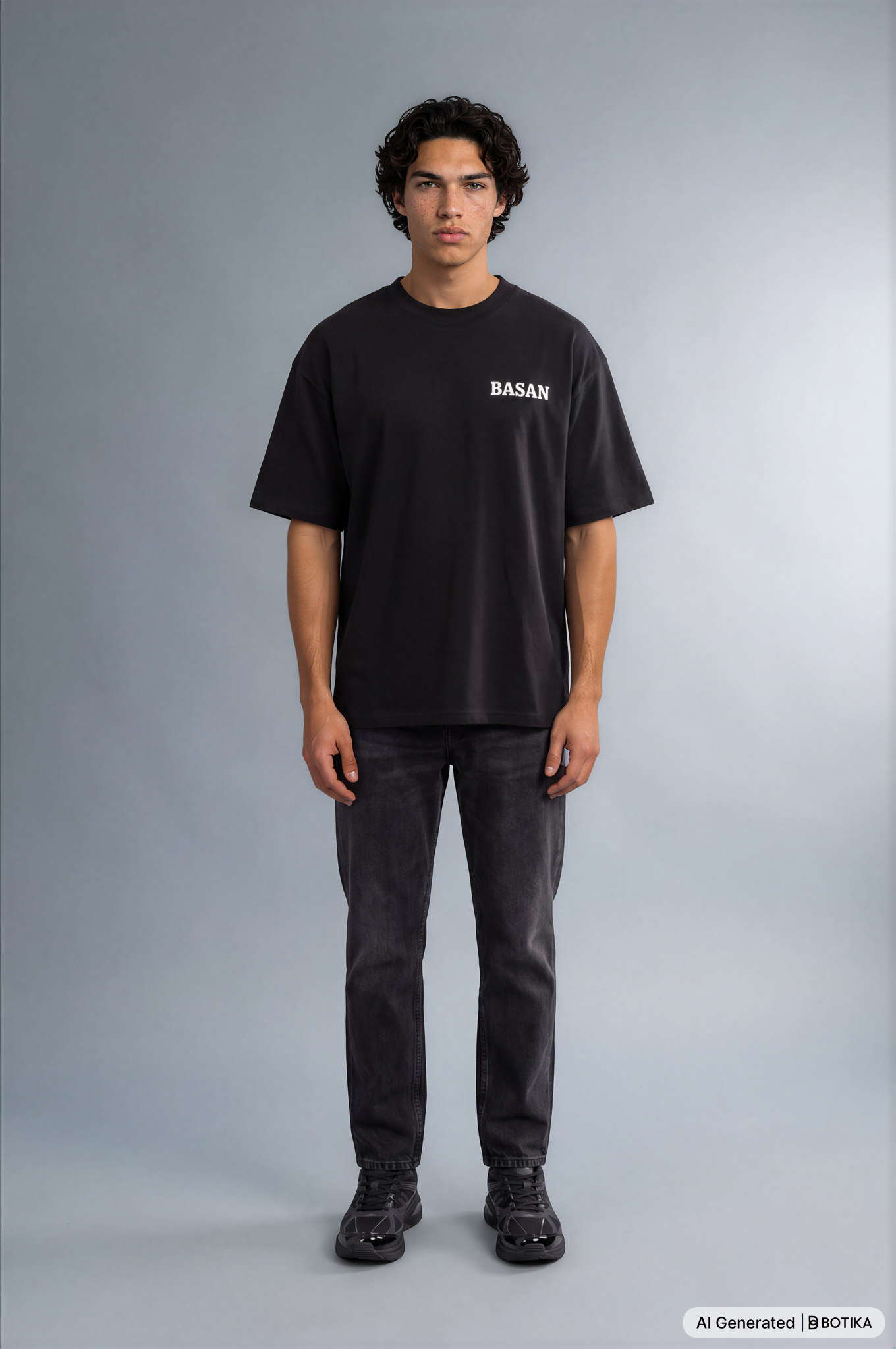 Basan Majestic B (Blue) T-Shirt - Basanstreetwear