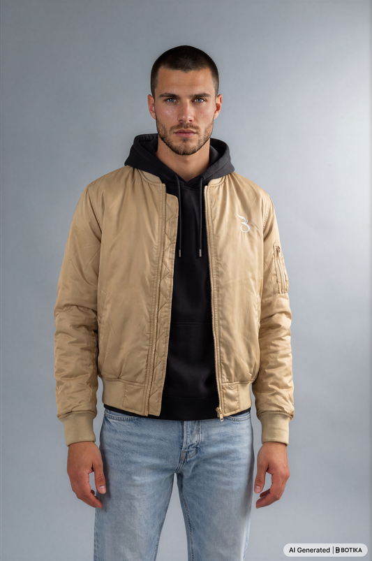 Basan Bomberjacke Beige