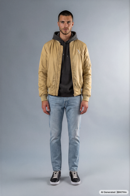 Basan Bomberjacke Beige