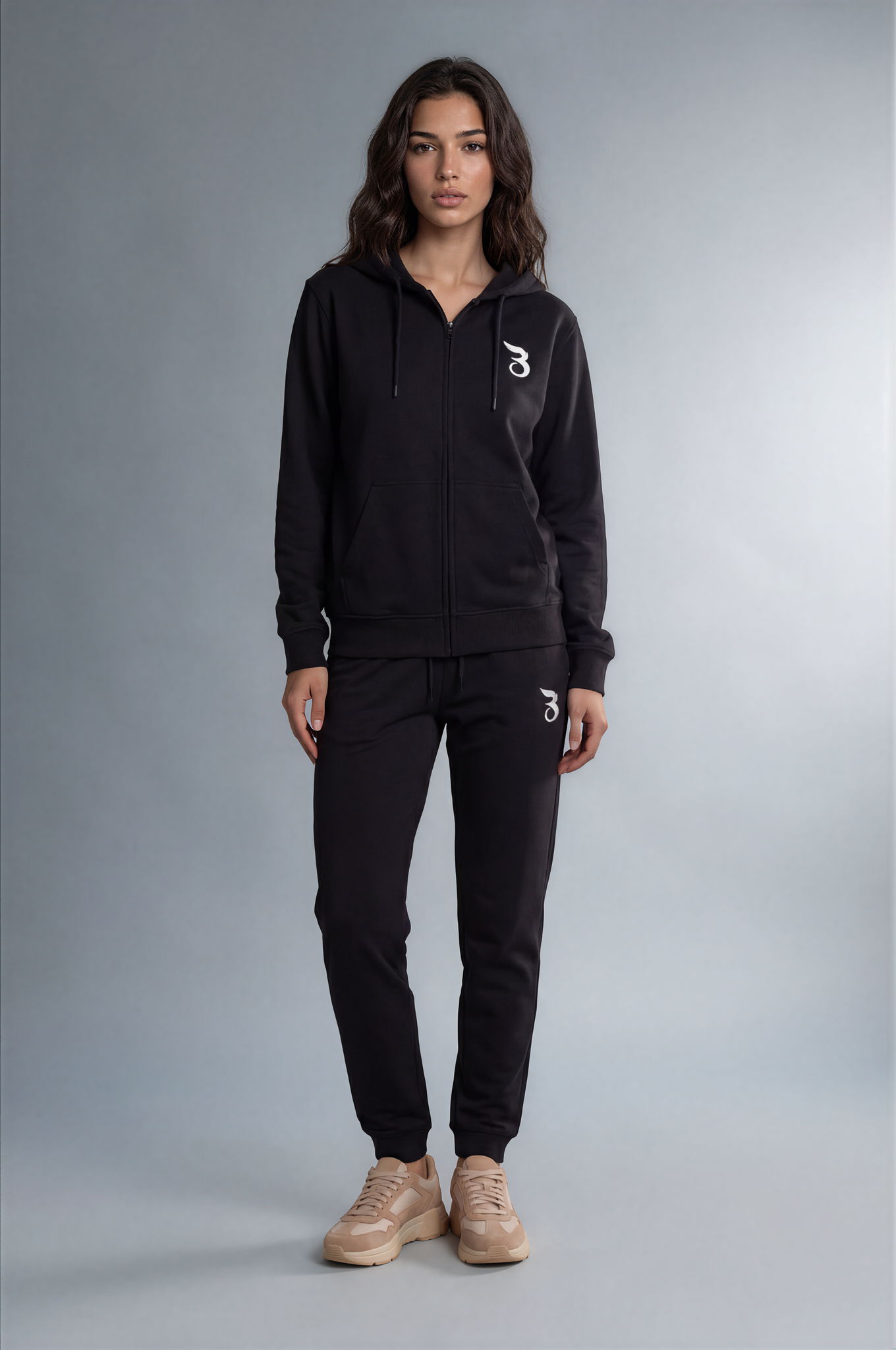 Basan Black Zipper