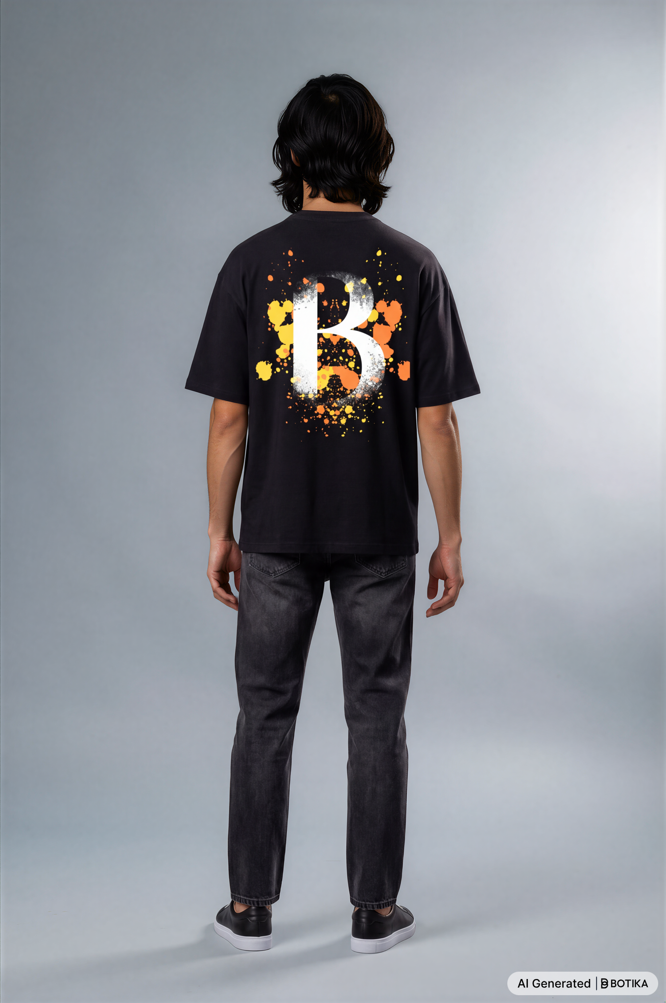 Basan Majestic B (Orange&Yellow) T-Shirt - Basanstreetwear