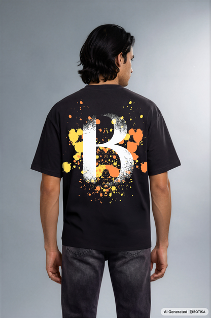 Basan Majestic B (Orange&Yellow) T-Shirt - Basanstreetwear
