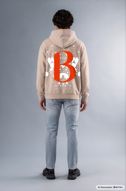 Basan Majestic Red Hoodie (Dessert dust ) - Basanstreetwear